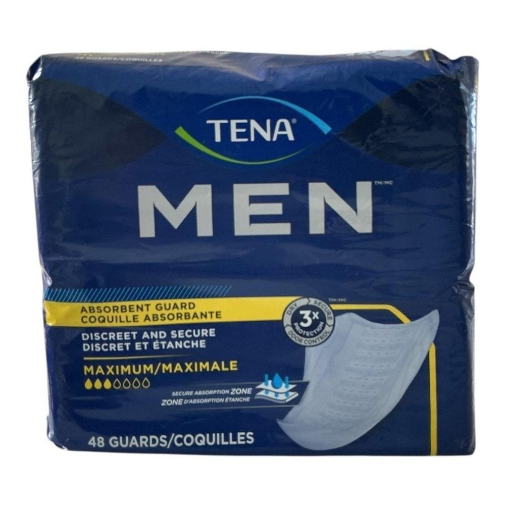 TENA - Men Absorbent Guards (48 Count) - Maximum Protection Incontinence